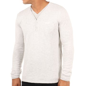 Kaporal - Pull Relmi Gris Chiné - LaBoutiqueOfficielle.com