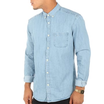Chemise Manches Longues ESPRIT - Taille XL - Bleu Foncé - Occasion Très Bon état