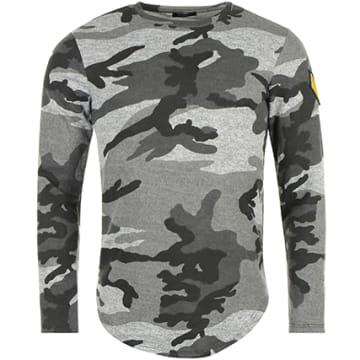 Chemise De Pêche Huk Performance Homme – Taille L, Gris Camouflage, Manches Longues