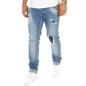 Jeans Basic 400/18 mom taille haute 7/8ème bleu-noir N°1 en coton Le Temps des Cerises | 3 SUISSES