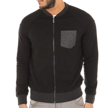 Veste Kaporal Femme Taille M - Laine Et Acrylique Noire - Capuche Et Ceinture - Occasion Très Bon état