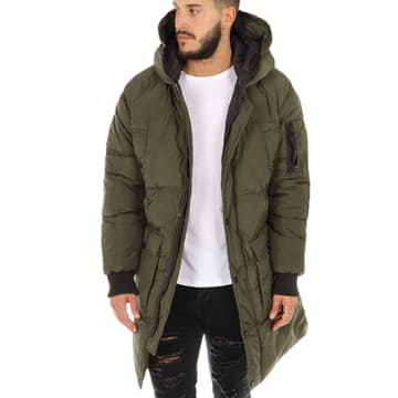 Frilivin - Parka DN1727 Vert Kaki - LaBoutiqueOfficielle.com
