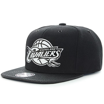 Casquette Snapback Mitchell & Ness Pour Femme - Logo Branded Box, Noir - Taille Unique Ajustable