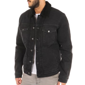 Wrangler - Veste En Jean W44309583 Noir - LaBoutiqueOfficielle.com