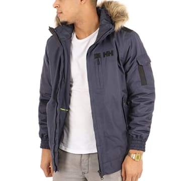 Helly Hansen - Blouson Fourrure Avec Poche Bomber Dubliner Bleu Marine