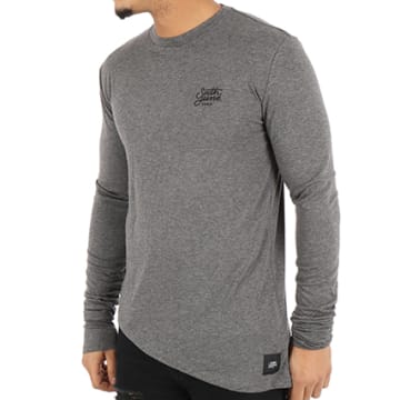 Tombo - Haut PERFORMANCE - Femme - Manches longues - Gris chiné