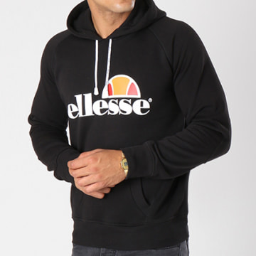 Ellesse Sweat Capuche Uni Noir LaBoutiqueOfficielle