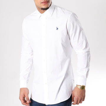 Chemise Manches Longues Chrome Hearts Avec Logo Col Cœur - Blanc - Taille XL - Neuf Avec étiquettes - Fabriqué Aux USA