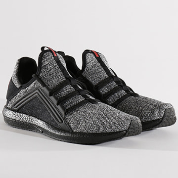 Puma Baskets Mega NRGY Knit 190371 05 Black White Flame Scarlet LaBoutiqueOfficielle