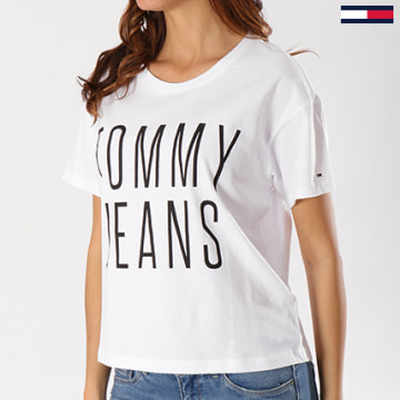 Tommy Hilfiger Women's Logo Graphic Short Sleeve Short Shirt Dress Blue Size 2X