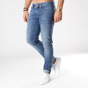 Jean Pepe Jeans Hatch Slim 5 Poches - 98% Coton 2% élasthanne, Bleu Dénim, Neuf Avec étiquettes