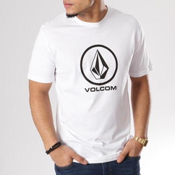 T-Shirt Volcom Circle Stone Garçon Blanc - Livraison Gratuite