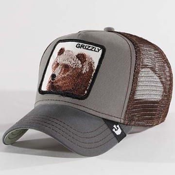 Casquette Trucker Goorin Bros The Tuff Rhino Pour Enfant – Gris Foncé – Taille Unique Réglable – Visière Incurvée