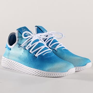 Adidas Originals Baskets Tennis HU Holi Pharrell Williams DA9618 Footwear White Blue LaBoutiqueOfficielle