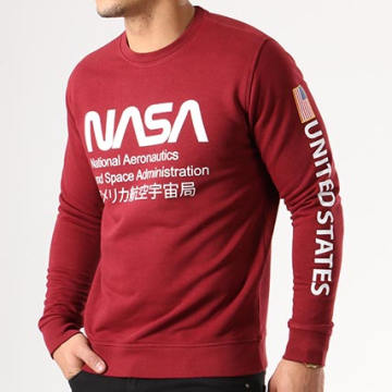  NASA - Sweat Crewneck Admin Bordeaux