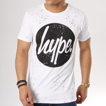 T-shirt Hype à Motifs - Taille S - Gris - Occasion En Très Bon état