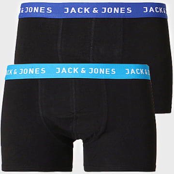  Jack And Jones - Lot De 2 Boxers Rich Noir Bleu Clair Bleu Marine