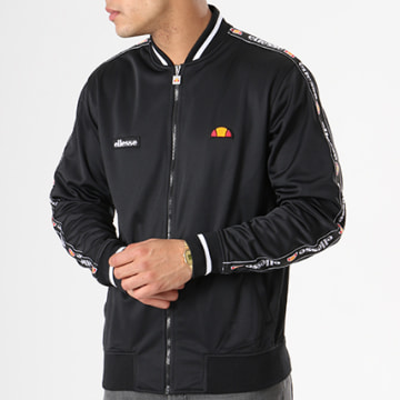 Ellesse Veste Zippee Bandes Brodees Navarra Noir LaBoutiqueOfficielle