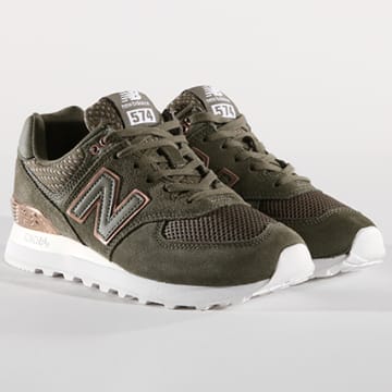 New Balance Baskets Femme 574 Classics 639701 50 20 Vert Kaki LaBoutiqueOfficielle