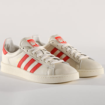 Adidas Originals Baskets Campus CQ2069 Core White Orange LaBoutiqueOfficielle