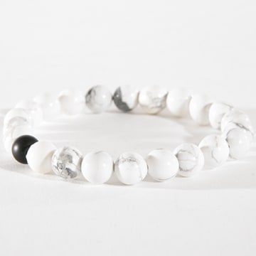 California Jewels - Bracciale in marmo bianco