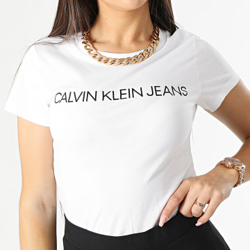  Calvin Klein - Tee Shirt Femme 7879 Blanc