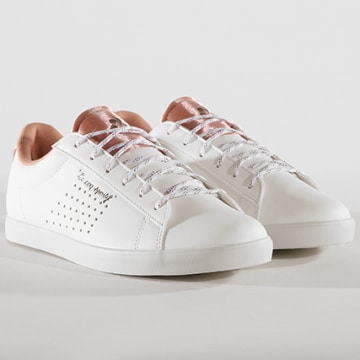 Le Coq Sportif Baskets Femme Agate Sport 1820152 Optical White Dusty Coral LaBoutiqueOfficielle