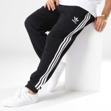 Adidas Originals Pantalon Jogging Bandes Brodees 3 Stripes DH5801 Noir Blanc LaBoutiqueOfficielle