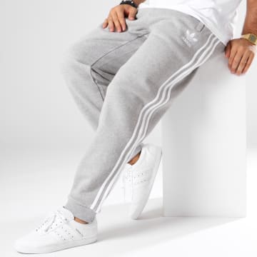 Adidas Originals Pantalon Jogging Bandes Brodees 3 Stripes DH5802 Gris Chine Ryses