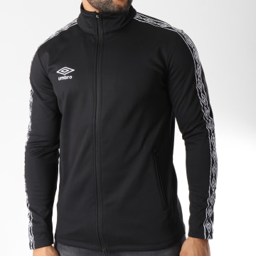 Umbro - Veste Zippée Bande Brodée Diamond Noir Blanc