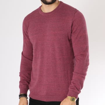 Only And Sons - Pull Alex Bordeaux Chiné - LaBoutiqueOfficielle.com