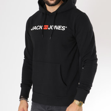 Jack And Jones - Sweat Capuche Corp Logo Noir