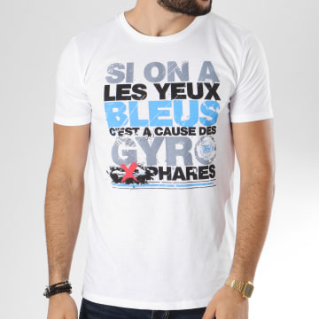  Neochrome - Tee Shirt Yeux Bleus Blanc
