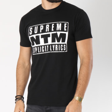 Supreme NTM Tee Shirt Explicit Lyrics Noir LaBoutiqueOfficielle
