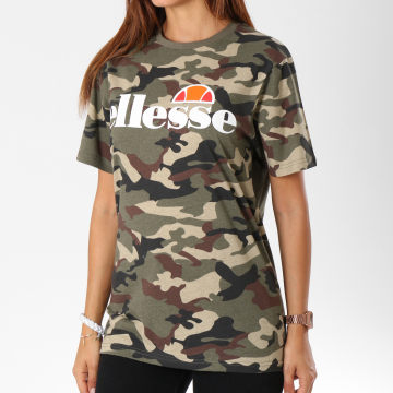 Pull à Capuche Femme Ellesse, Vert Camouflage, Taille UK 10, état Correct