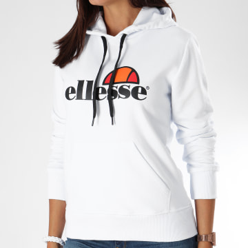 Sweat à Capuche Ellesse Femme - Gris, Taille UK 12 (M/L) - Fermeture Zip, Poches