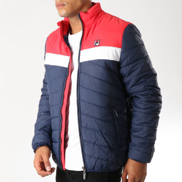 Fila Doudoune Piselli Bleu Marine Blanc Rouge
