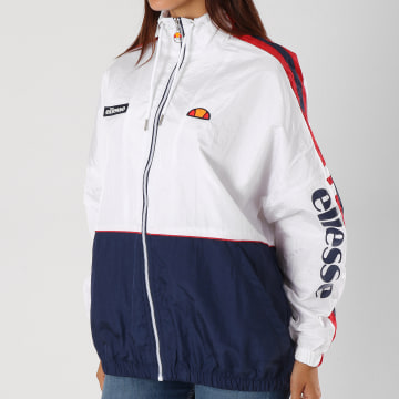 Ellesse - Coupe-Vent Femme Pampino Blanc Bleu Marine - LaBoutiqueOfficielle.com