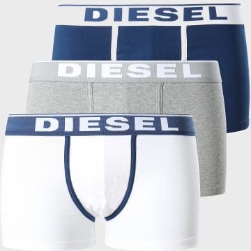  Diesel - Lot De 3 Boxers Damien 00ST3V-0JKKC Blanc Gris Chiné Bleu Marine