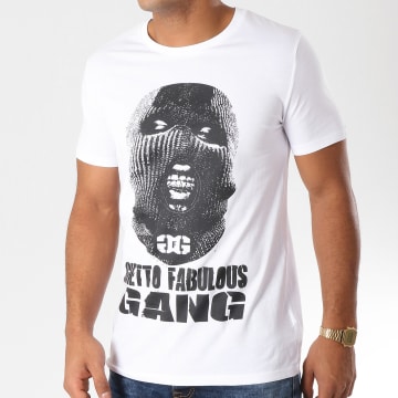 Ghetto Fabulous Gang - Camiseta blanca con capucha
