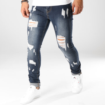 LBO - LB054-8 Skinny jeans donkerblauw