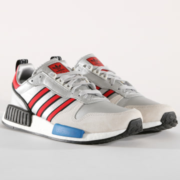 Adidas Originals Baskets Rising Star X R1 G26777 Silver Met Collegiate Red Footwear White LaBoutiqueOfficielle