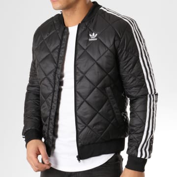 Adidas Originals Veste Zippee Quilted SST DV2302 Noir Blanc LaBoutiqueOfficielle