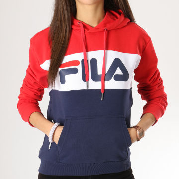 Fila Sweat Capuche Femme Lori 687042 Bleu Marine Blanc Rouge LaBoutiqueOfficielle