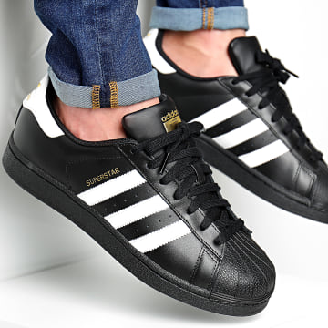 Adidas superstar noir et doré clearance