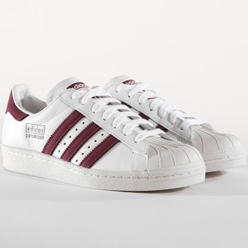 Superstar blanc et bordeau sales
