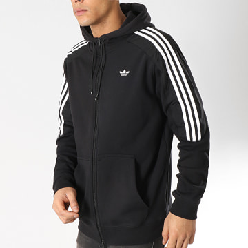 Adidas Originals Sweat Zippe Capuche Radkin FZH DU8139 Noir Blanc LaBoutiqueOfficielle