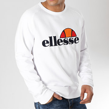 Sweat Ellesse Homme – Blanc, Coton, Taille L – Occasion Très Bon état