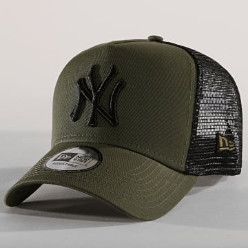  New Era - Casquette Trucker New York Yankees 11871464 Vert Kaki Noir