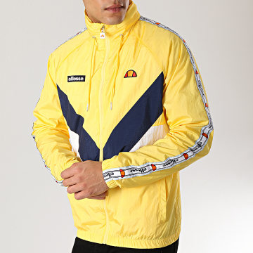 Ellesse Veste Zippee Capuche A Bandes Gerano SHA05326 Jaune LaBoutiqueOfficielle